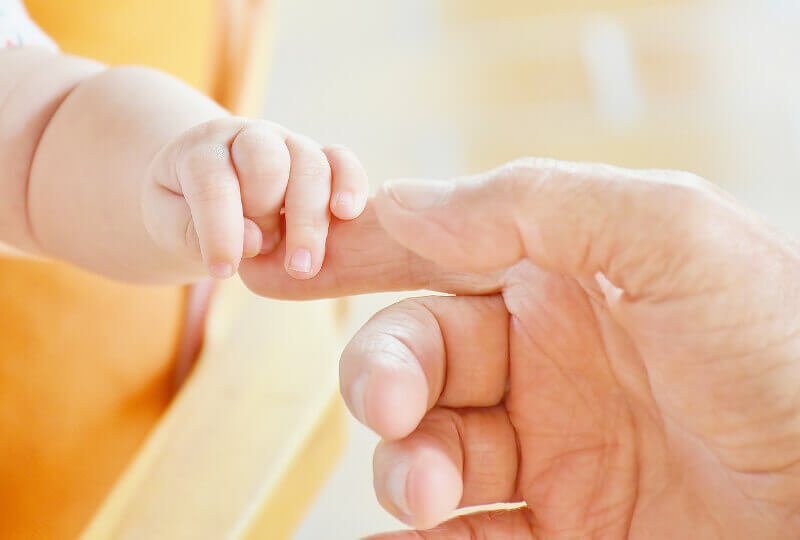 dětská ručička - probiotika v těhotenství